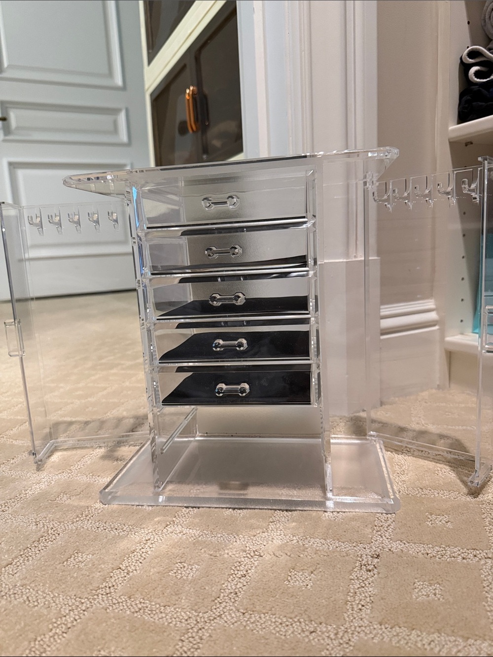 Clear Acrylic 6-Drawer Jewelry and Makeup Organizer - Transparent - Picture 2 of 3